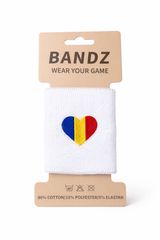 Bandz Padel Wristband White/Romania Flag